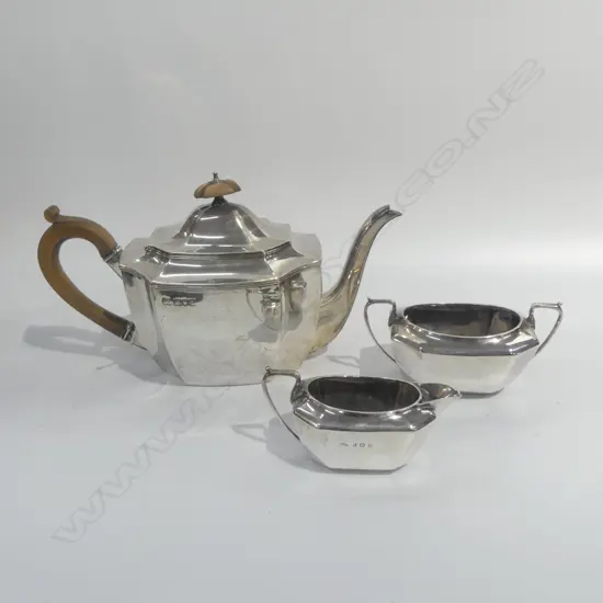 S/SILVER 3PC TEASET 742GMS