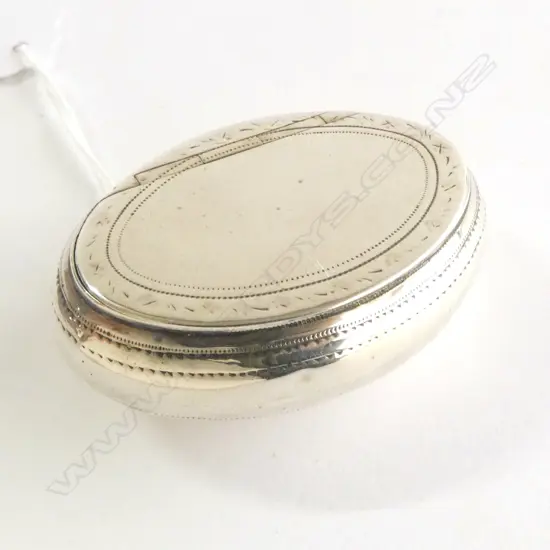 BIRMINGHAM SILVER SNUFF BOX 22.84gm