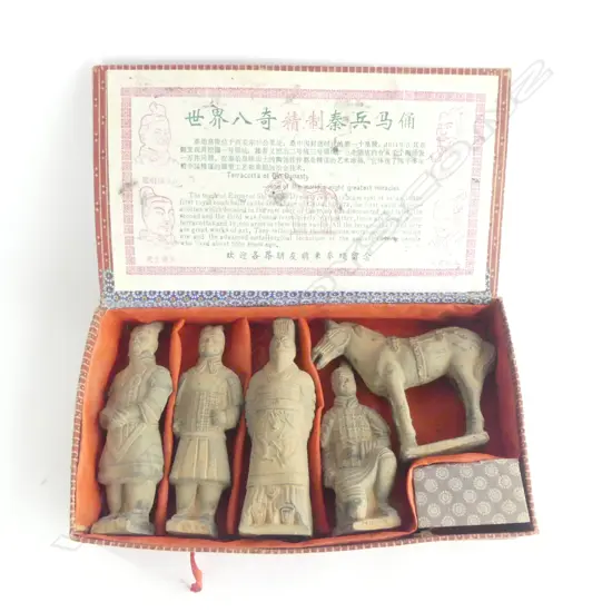 VINTAGE COPIES TERRACOTTA WARRIORS from the TOMB EMPEROR QIN SHI HUANG