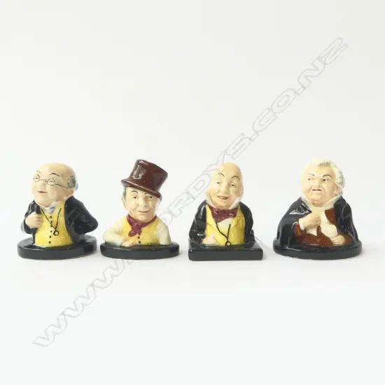 FOUR ROYAL DOULTON CHARLES DICKENS MINIATURE FIGURINES, H.65MM