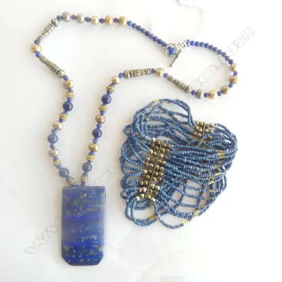 LOT OF LAPIS  JEWELERY