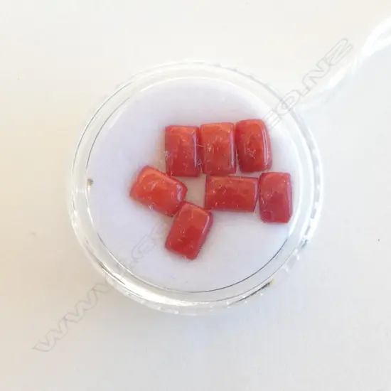 LOOSE CUSHION CUT RED CORAL, 7x 4.81ct 