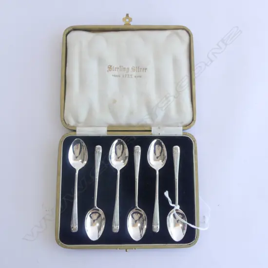 CASED SET OF S/SILVER COFFEE SPOONS 74GMS