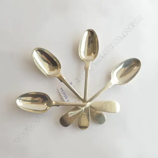 4 VICT S/SILVER TEASPOONS 97GMS