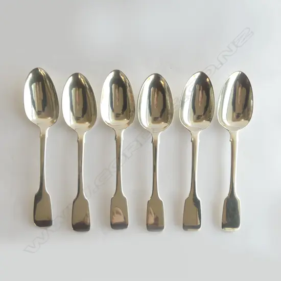6 VICT S/SILVER DESSERT SPOONS 277GMS