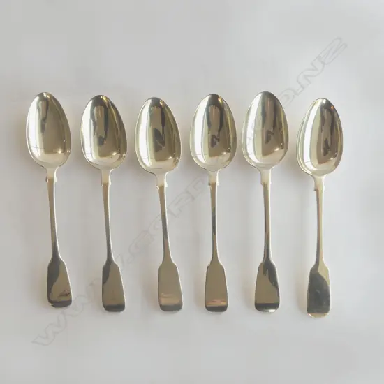 6 VICT S/SILVER TABLE SPOONS 403GMS