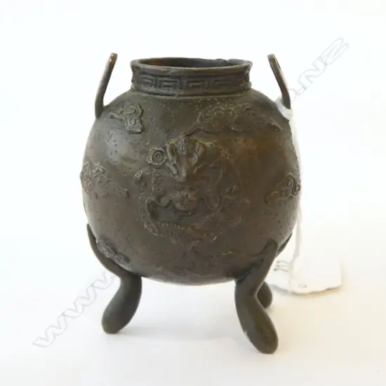 SMALL CHINESE BRONZE CENSOR H.80mm