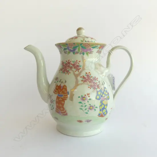 c.18/19thC CHINESE EXPORT WARE COFFEE POT H.220mm