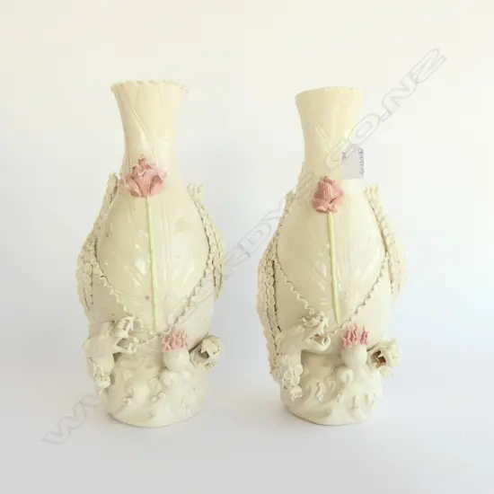 PR. CHINESE DRAGON VASES H.350mm (FAULTS)