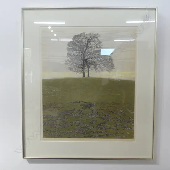 JOHN BRUNDSON, TREE RISE, SIGNED PRINT Ed. 14/250, 550x460mm