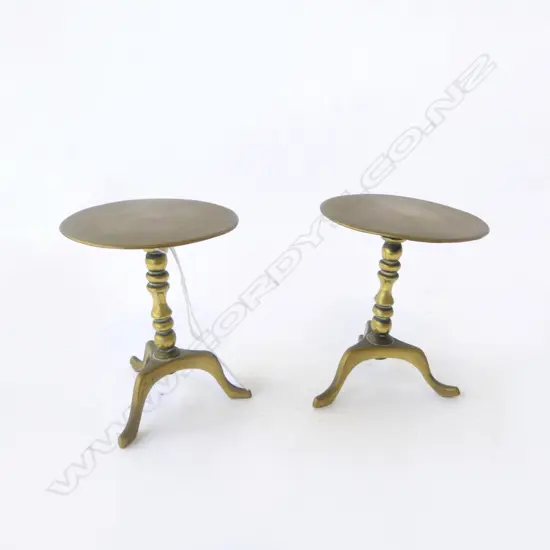 PR. MINIATURE BRASS WINE TABLE ORNAMENTS H.125mm