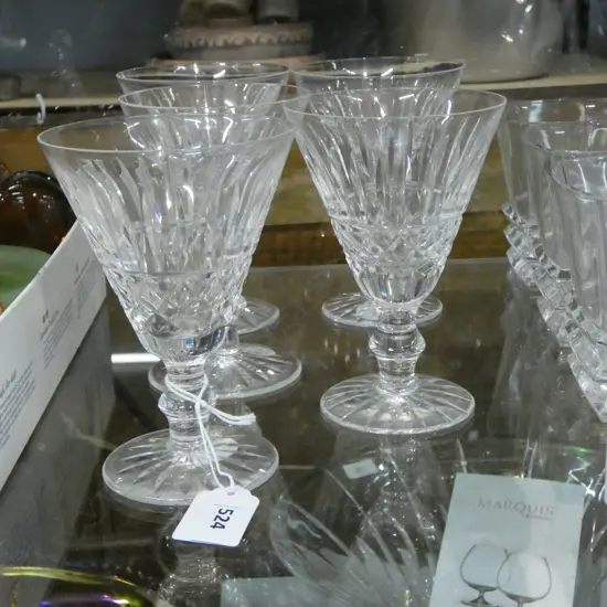 5 WATERFORD WINE GLASSES H130MM