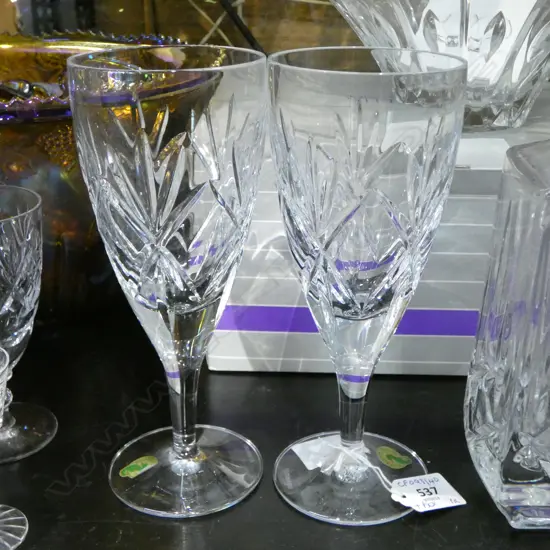 PR WATERFORD WINE GLASSES LARGE SIZE & BOXES