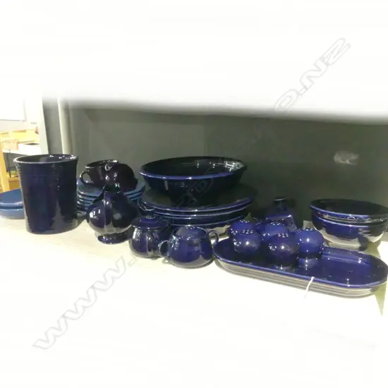 29 FIESTA U.S.A. DINNER CHINA BLUE GLAZE