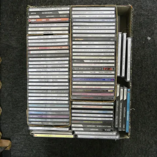 LARGE LOT ASST JAZZ CDS ART PEPPER ETC