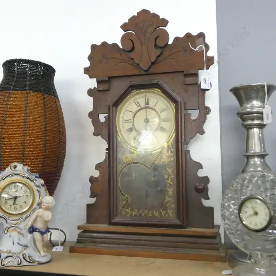 ANSONIA GINGERBREAD MANTLECLOCK H590MM