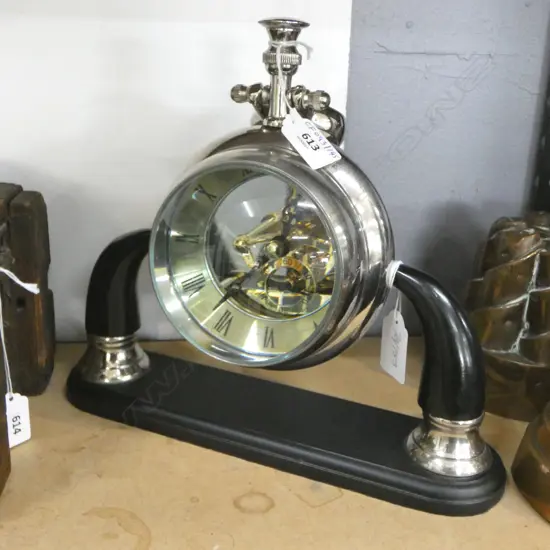 MAGNIFYING MANTLE CLOCK H260MM