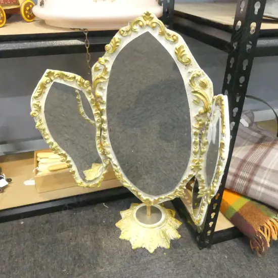 VINTAGE TRIPTYCH MIRROR H.620mm
