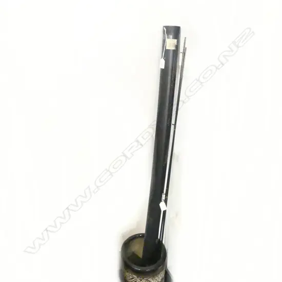 TWO FLY FISHING RODS + HARD SHELL CONTAINER L.1420mm