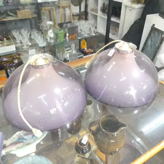 PR MAUVE RETRO PERSPEX LIGHTSHADES DIA360MM