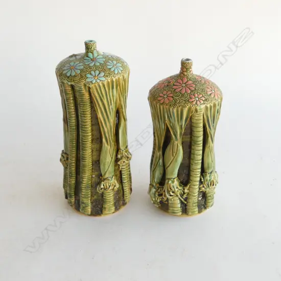 PR NIKAU VASES by KEUM SUN LEE, LGHT GRN, H.200 & 170mm