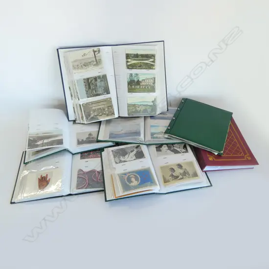 COLLECTION VINTAGE POSTCARDS; many early 20thC, NZ cities & towns, Maori themed & War themed