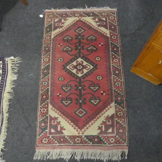 HAMADAN H/KNOTTED all wool RUG 1300 X 750mm