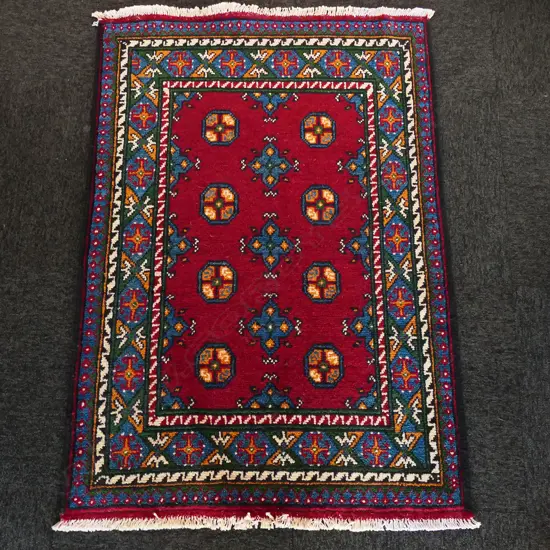 SM HANDKNOTTED MOURIGUL RUG, 1250 x 880mm