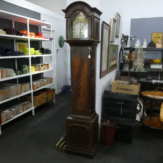 MAHOGANY LONG CASE CLOCK H.2000mm (WITH KEYS)