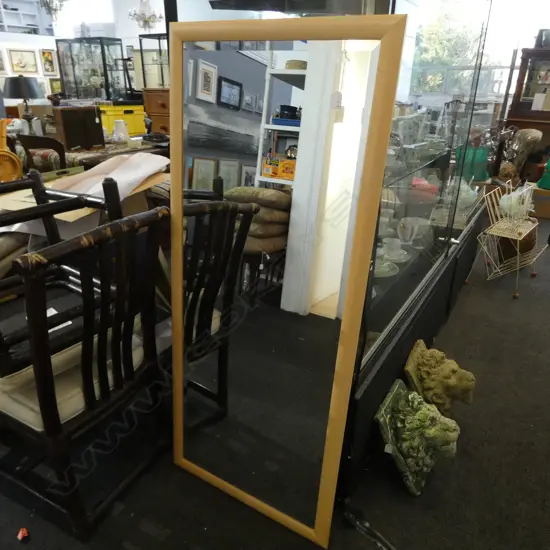 FRAMED FULL LENGTH MIRROR bevelled edge 1410 x 600mm