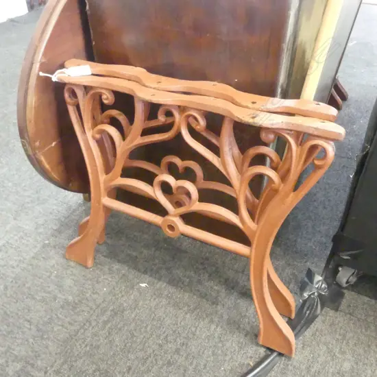 PR VINTAGE CAST IRON DECORATION PARK SEAT SUPPORTS no wooden slats H.380mm