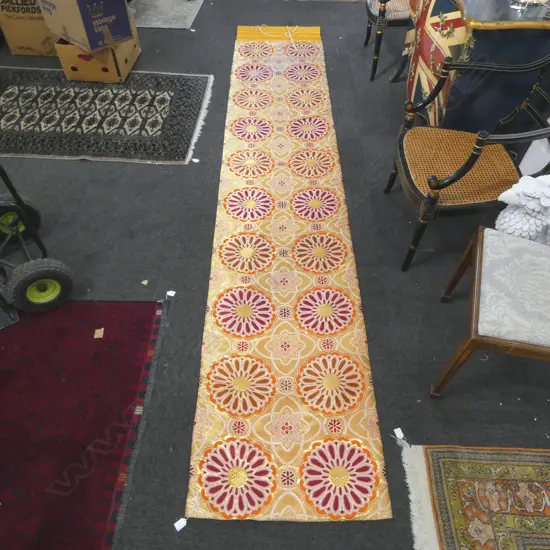 JAPANESE OBE CLOTH FLORAL DESIGN W650MM