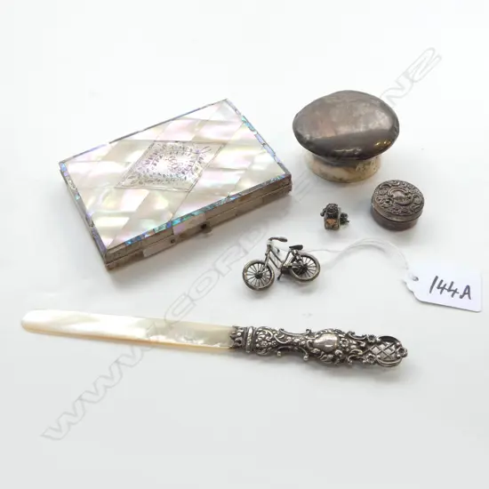 3 PCES STG SILVER 22gms, BIKE, MoP CASE (LOSSES) & LETTER OPENER