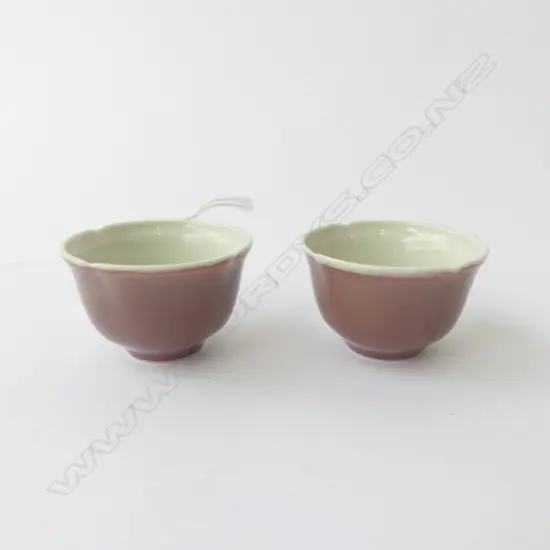 PR CHINESE WINE CUPS, 6 CHARACTER MARK, TINY RIM CHIP REPAIRED H.30mm