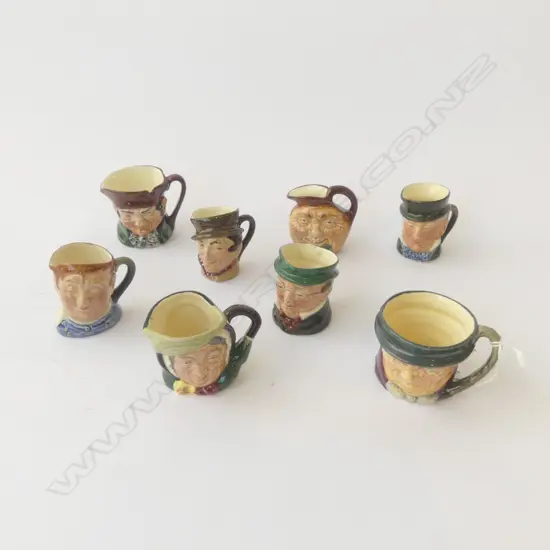 8 ROYAL DOULTON 'TINY' TOBY JUGS