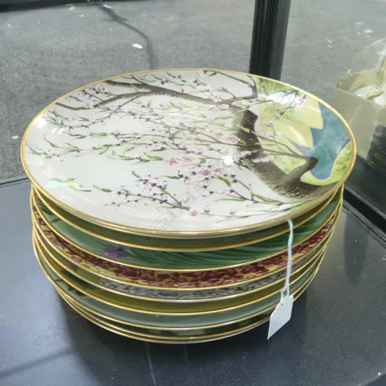 12 JAPANESE CABINET PLATES Dia.265mm