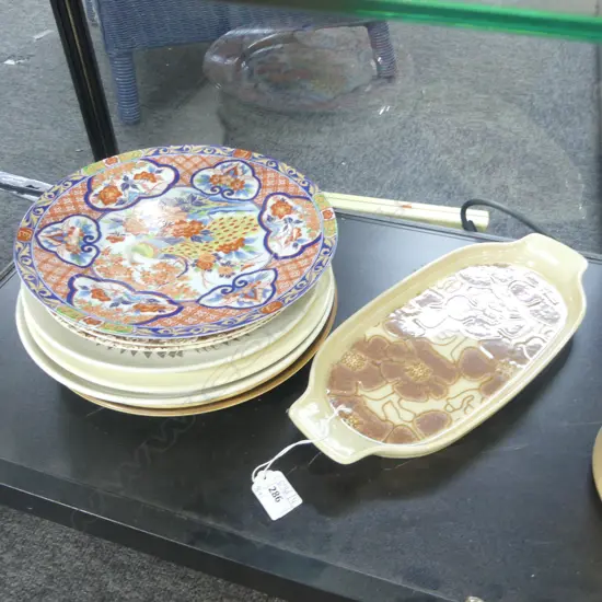 8 PLATES + DISH, CROWN LYNN ETC