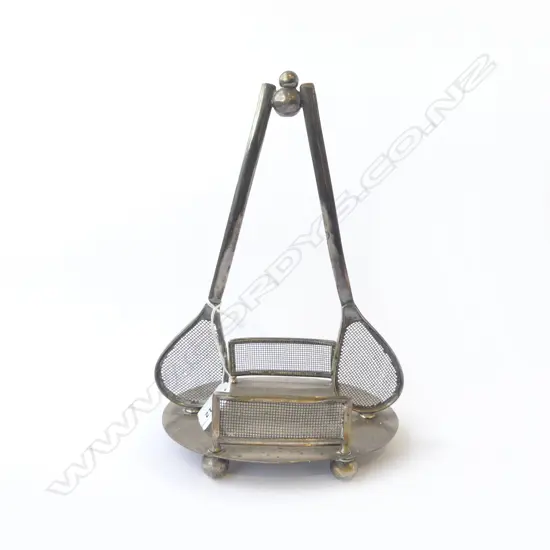 SILVER PLATE 'TENNIS' STAND H.270mm