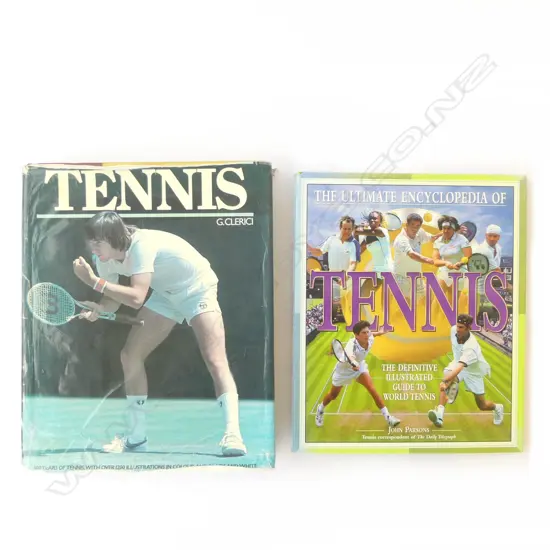 TWO TENNIS REFERENCE BOOKS; 'THE ULTIMATE ENCYCLOPAEDIA OF TENNIS' by J. PARSONS & 'TENNIS' by G. CLERICI