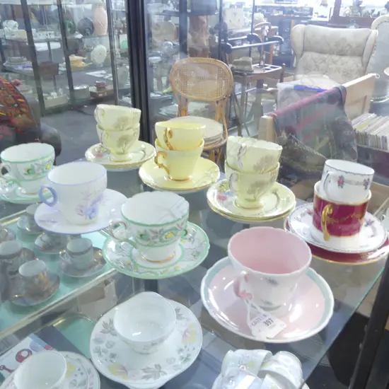 COLLECTION 12 SHELLEY CHINA COFFEE C/S MIXED PATS