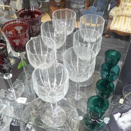 7 MAQRQUIS WATERFORD LARGE WINE GLASSES H220MM