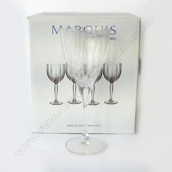 8 MARQUIS WATERFORD WINE GLASSES H210MM