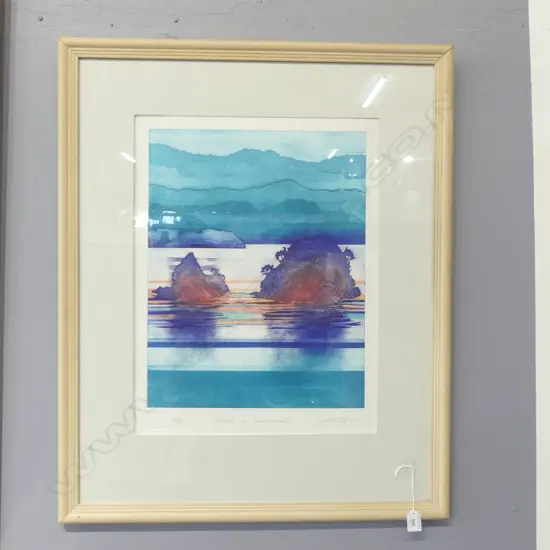 NUMBERED PRINT ISLANDS OF COROMANDLE SIGNED CYNTHIA TAYLOR H550 W420MM