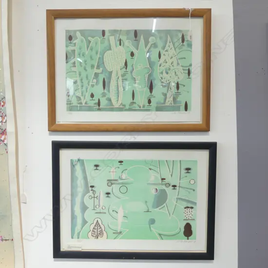 2 NUMBERED PRINTS SIGNED & BY  DENYS WATKINS H300 W460MM