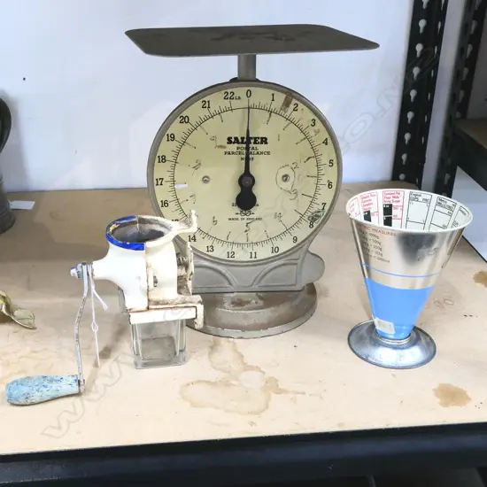 SALTER POSTAL SCALES, TALA COOKS MEASURE, GRINDER