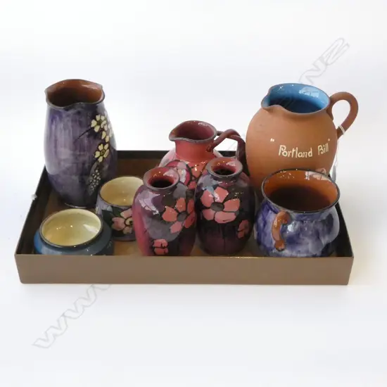 8PC TORQUAY POTTERY H150MM TALLEST