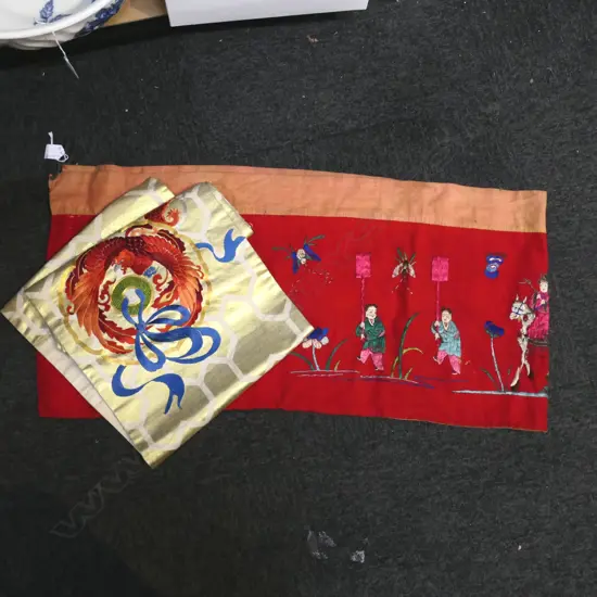 2 CHINESE EMBROIDERED PANELS