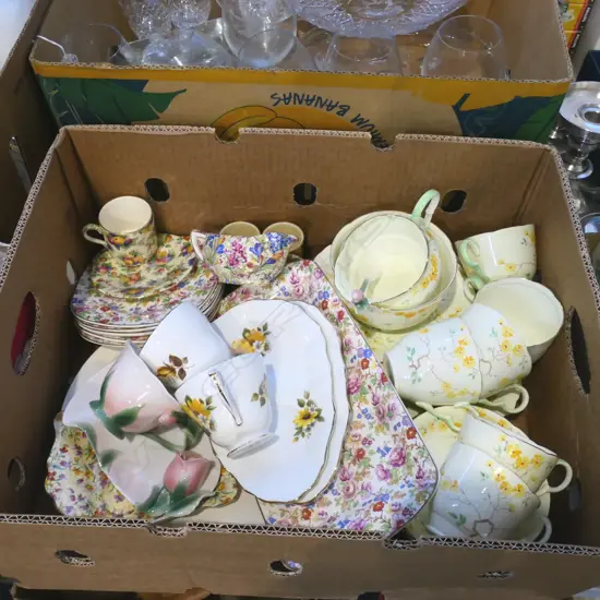 ASST. CHINA INCL. GRAFTON TEA SET, CHINTZ ETC