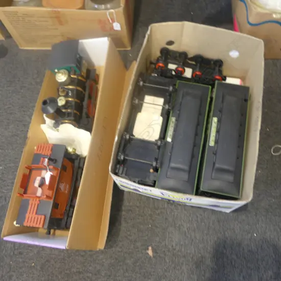 7 JIM BEAM TRAIN BOTTLES