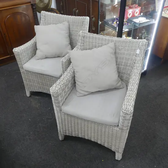 2 DOMUS VENTURES OUTDOOR CHAIRS